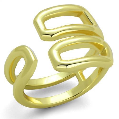 Tk1884 - Ip Gold(Ion Plating) Stainless Steel Ring With No Stone