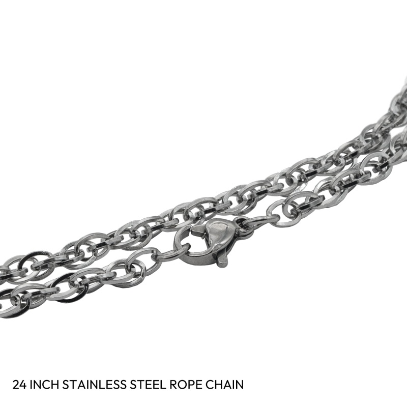 24" Stainless Steel Rope Chain