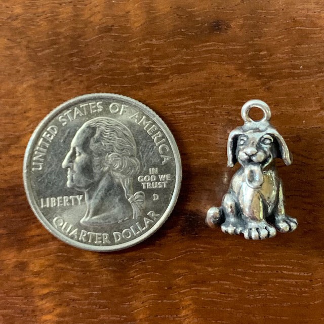 Silly Puppy - Sterling Silver