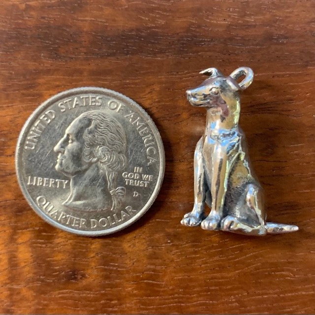 Dog Pendant - Sterling Silver