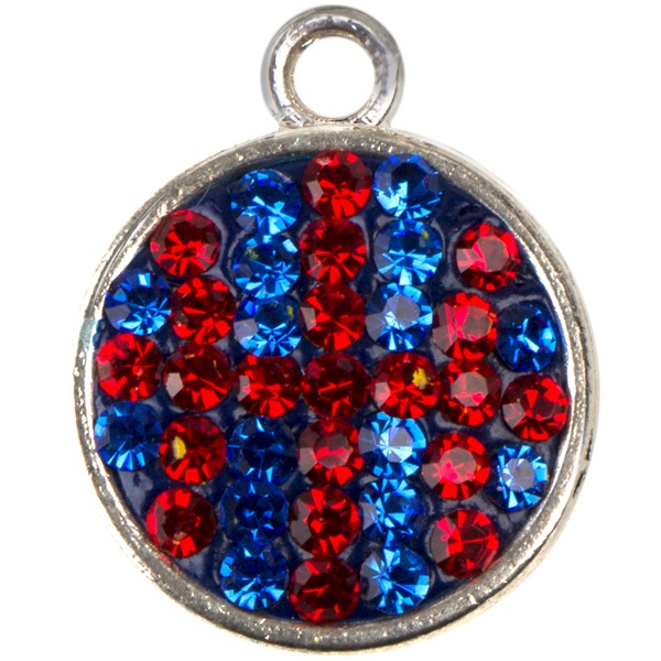 Game Time Bling Dangle - Basketball - Sapphire/Light Siam