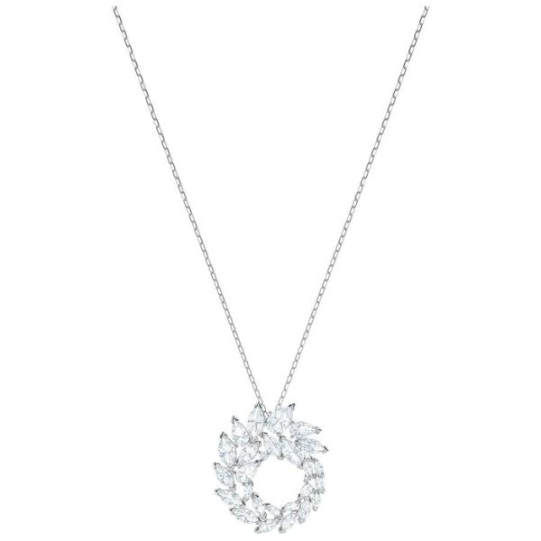 Swarovski Collections Louison Pendant, White, Rhodium Plating