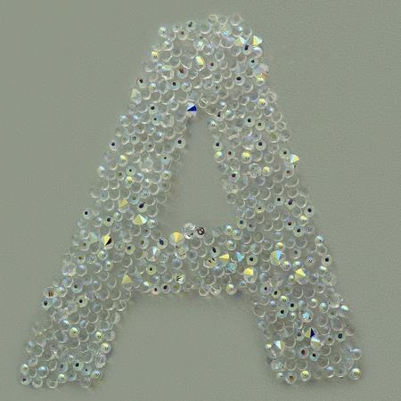 Dreamtime Crystal Sticker Greek Letter Alpha , 25Mm Height