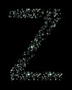 Dreamtime Crystal Sticker Greek Letter Zeta, 25Mm Height