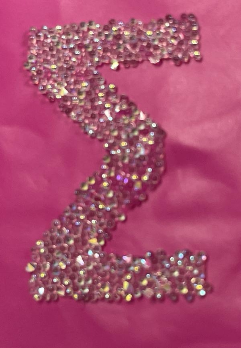 Dreamtime Crystal Sticker Greek Letter Sigma , 25Mm Height