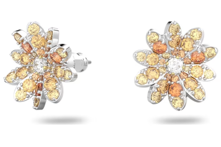 Swarovski Collections Eternal Flower Stud Earrings Flower, Multicolored, Mixed Metal Finish