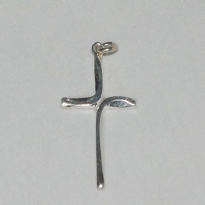 Sterling Silver Jc Cross Pendant