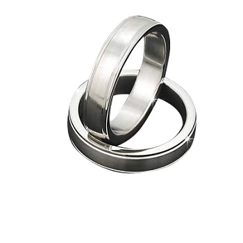 Men's 316L Stainless Steel Texture 5 Mm Band Ring