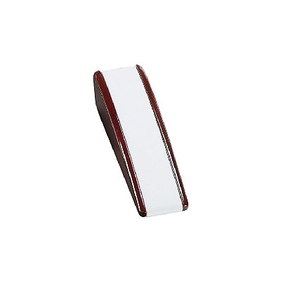 Leatherette And Wooden Bracelet Display - Rosewood/White