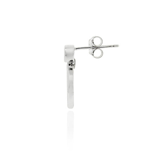 Sterling Silver Cz Micro Pave Earrings