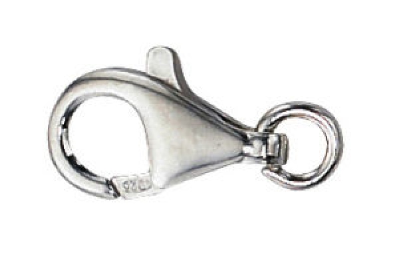 Sterling Silver Lobster Claw Trigger Clasp With Ring